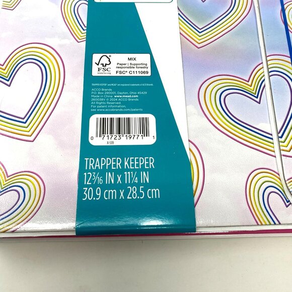 Mead The Original Trapper Keeper 1" Ring Binder Happy Back To School Binder - Picture 9 of 11